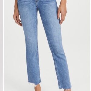PAIGE Classic Blue Straight Leg Jeans